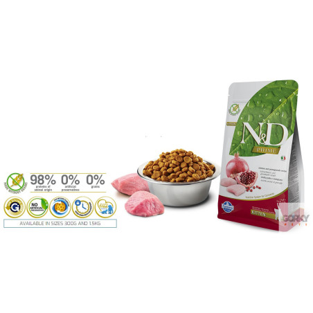 Farmina N&D Cat Prime Kitten - Frango & Romã – Ração Superpremium Sem Cereais