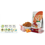 N&D Cat (GF Abóbora) Adult Neutered - Codorniz & Romã – Ração Sem Cereais