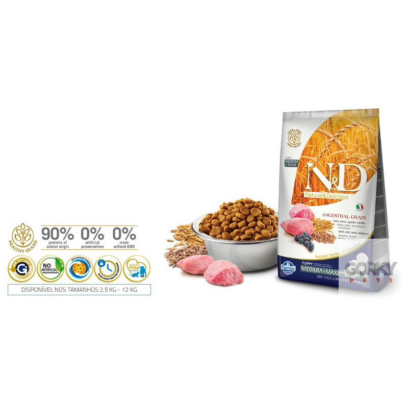 N&D Dog (LG) Puppy Medium-Maxi - Borrego