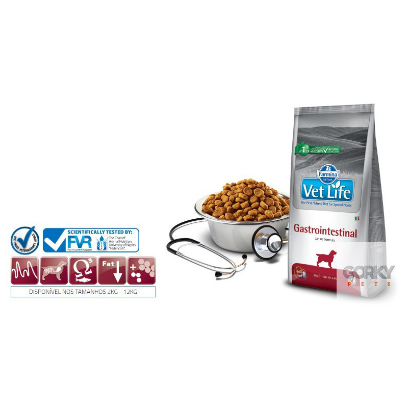 Farmina Vet Life Gastrointestinal | Ração Veterinária Cães Adultos