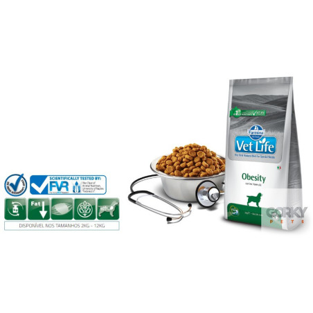Farmina Vet Life Obesity | Ração Veterinária Light para Cães Adultos