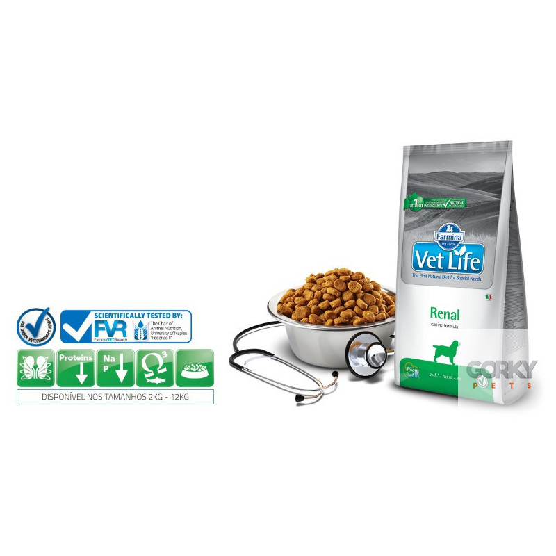 Farmina Vet Life Renal | Ração Veterinária Renal para Cães Adultos