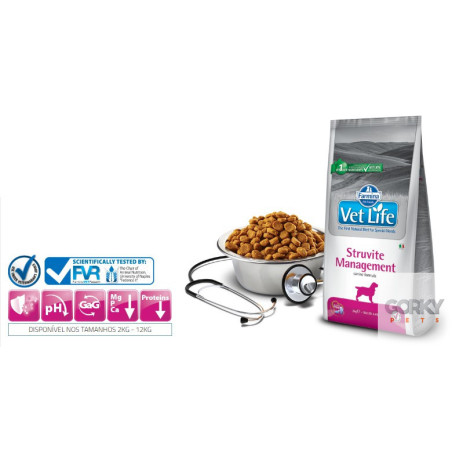 Farmina Vet Life Struvite Management | Ração Veterinária Urinária para Cães Adultos