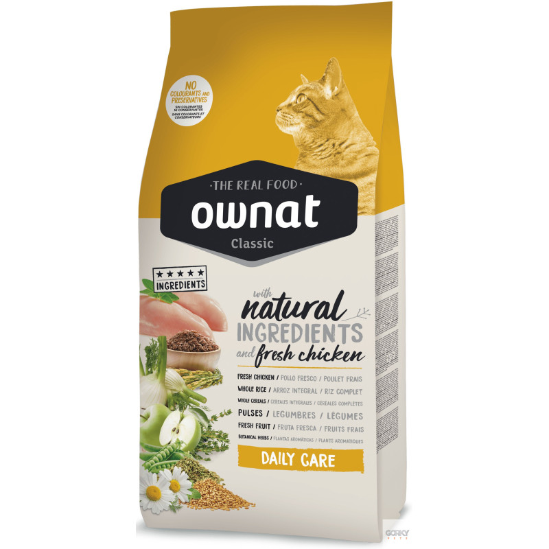 Ownat Cat Classic Daily Care | Alimentação para Gato Adulto | Ração Natural
