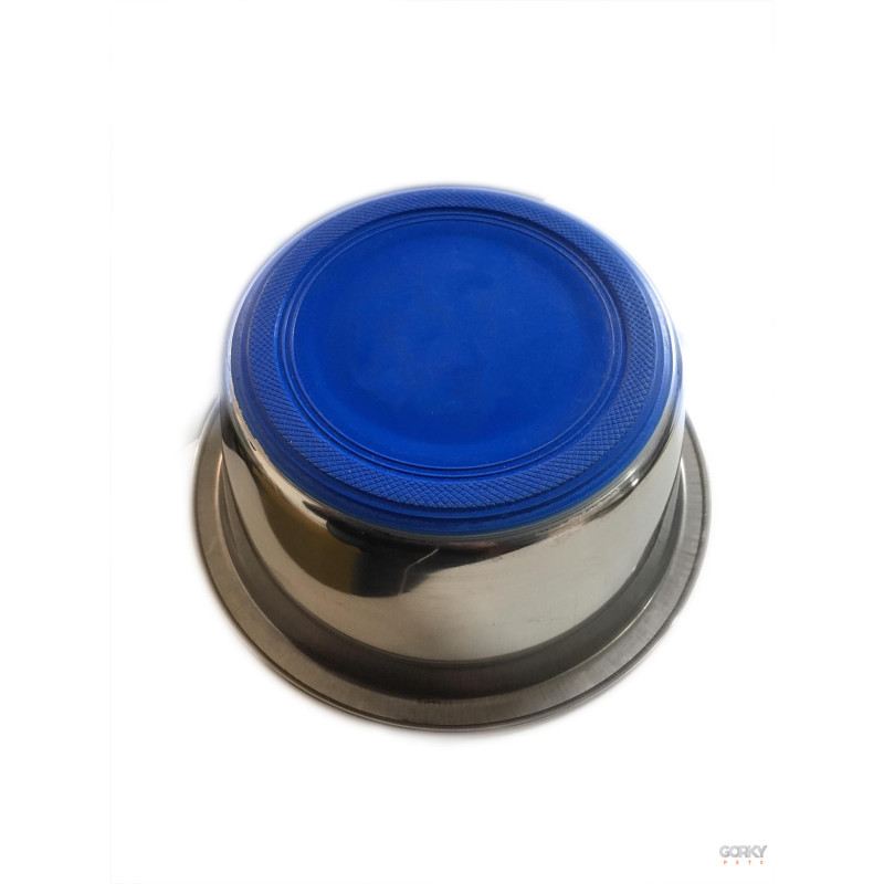 Tigela em Inox c/ Fundo de Borracha - GP Acessórios | GORKY PETS