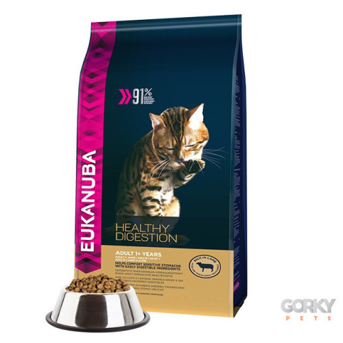 Eukanuba Cat Adult Healthy Digestion – Ração para Gatos com Digestão Sensível