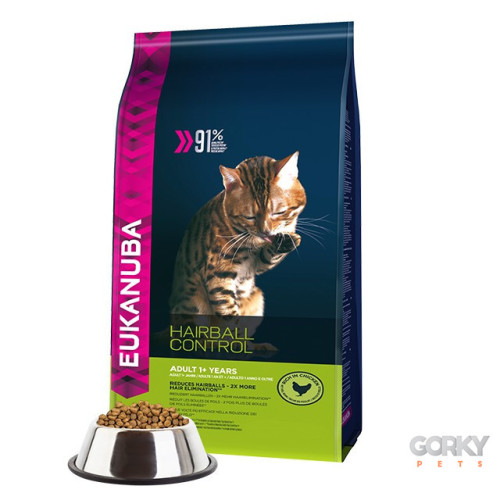 Eukanuba Cat Adult Hairball Control – Ração para Gatos com Bolas de Pelo