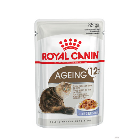 Royal Canin Ageing 12+ Jelly – Alimento Húmido Superpremium para Gatos Sénior