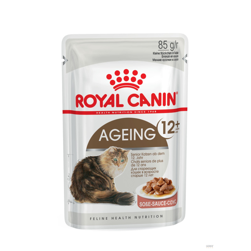 Royal Canin Ageing 12+ Gravy – Alimento Húmido Superpremium para Gatos Sénior