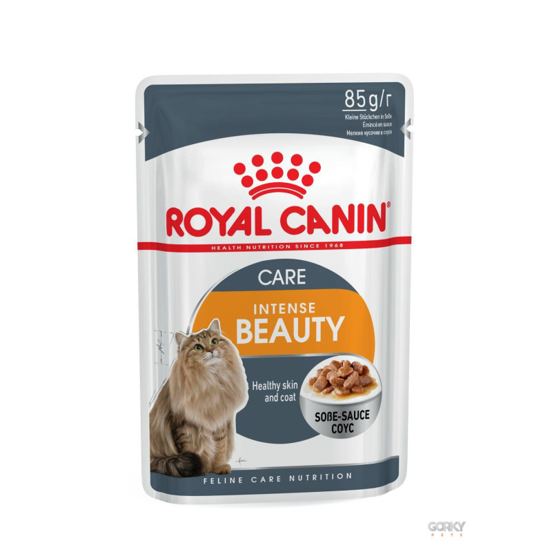 Royal Canin Intense Beauty Gravy – Alimento Húmido Superpremium em Molho para Gatos Adultos