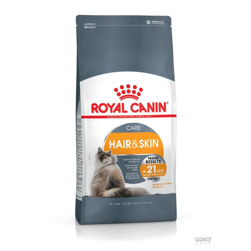 Royal Canin Hair & Skin Care | GORKY PETS""Royal Canin Hair & Skin Care – Ração Seca Superpremium para Pele Saudável e Pelagem B