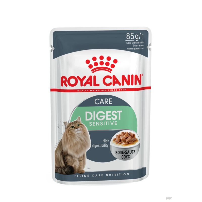 Royal Canin Digestive Care Gravy – Alimento Húmido Superpremium para Digestão Saudável de Gatos Adultos