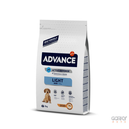 Advance Dog Mini Light – Frango & Arroz | Ração Light para Controlo de Peso em Cães Mini