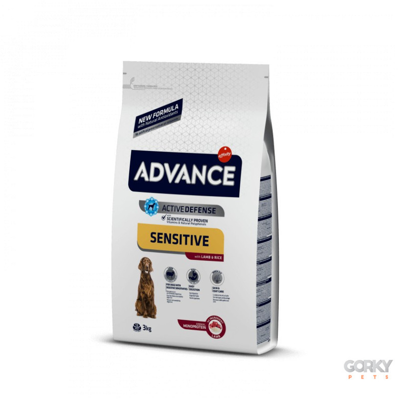 Advance Adult Sensitive Borrego & Arroz – Ração para Cães Adultos com Digestão Sensível