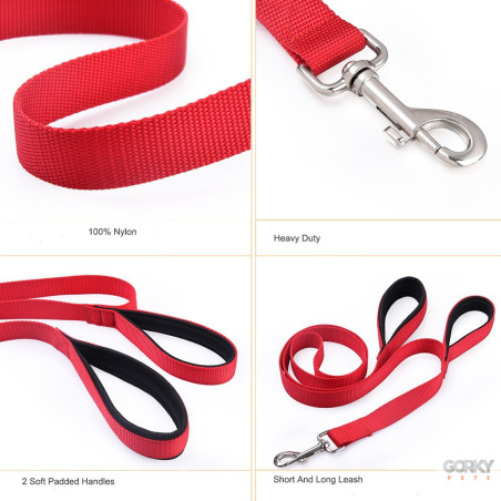 Trela 2 Pegas Nylon - GP Acessórios