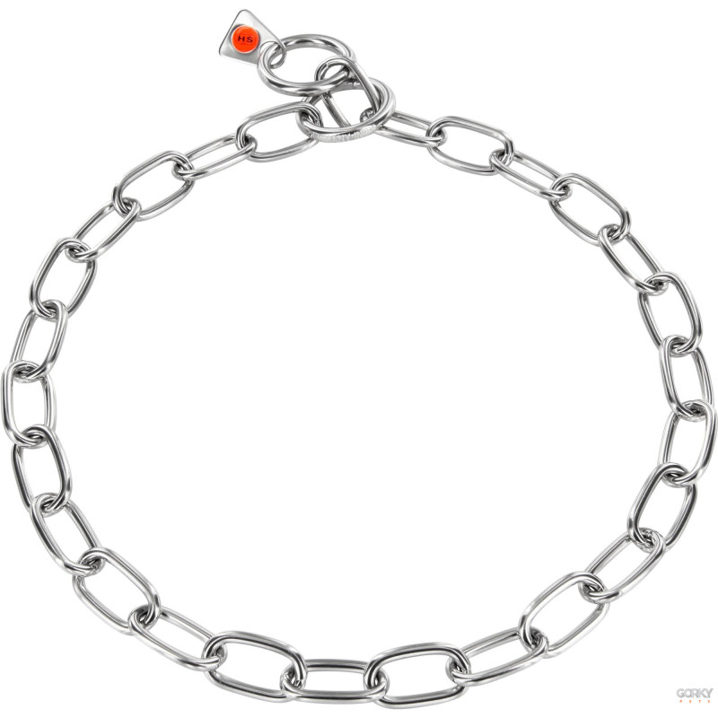 Coleira Elos Curtos 3mm em Aço Inox - HS Sprenger | GORKY PETS