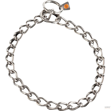 Coleira Elos Retorcidos 4mm em Aço Inox - HS Sprenger | GORKY PETS