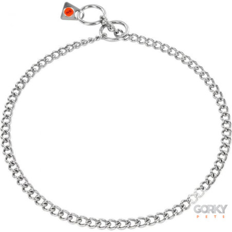 Coleira Elos Retorcidos 2mm em Aço Inox - HS Sprenger | GORKY PETS