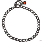 Coleira Elos Retorcidos 2.5mm em Aço Preto - HS Sprenger | GORKY PETS