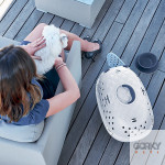 Transportadora TRAVEL CHIC Salmão e Creme - Stefanplast | GORKY PETS