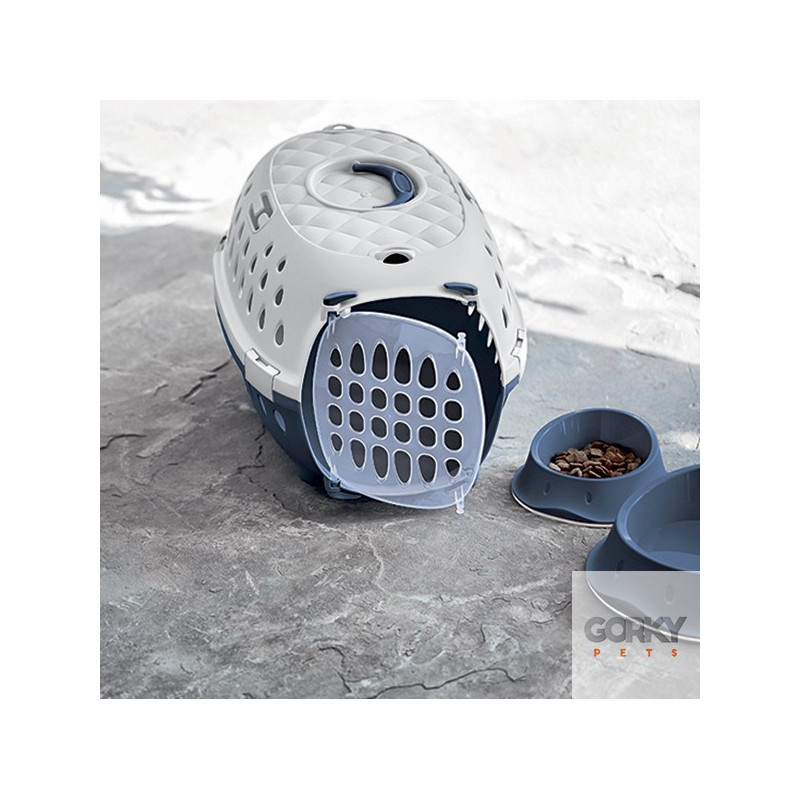 Transportadora TRAVEL CHIC Salmão e Creme - Stefanplast | GORKY PETS