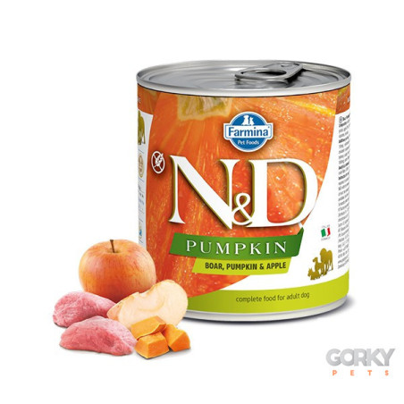 N&D Wild Boar, Pumpkin & Apple Adult Wet Food | Alimento Húmido Natural para Cães Adultos