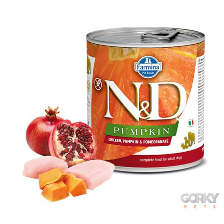 N&D Chicken, Pumpkin & Pomegranate Adult Wet Food | Alimento Húmido Natural para Cães Adultos