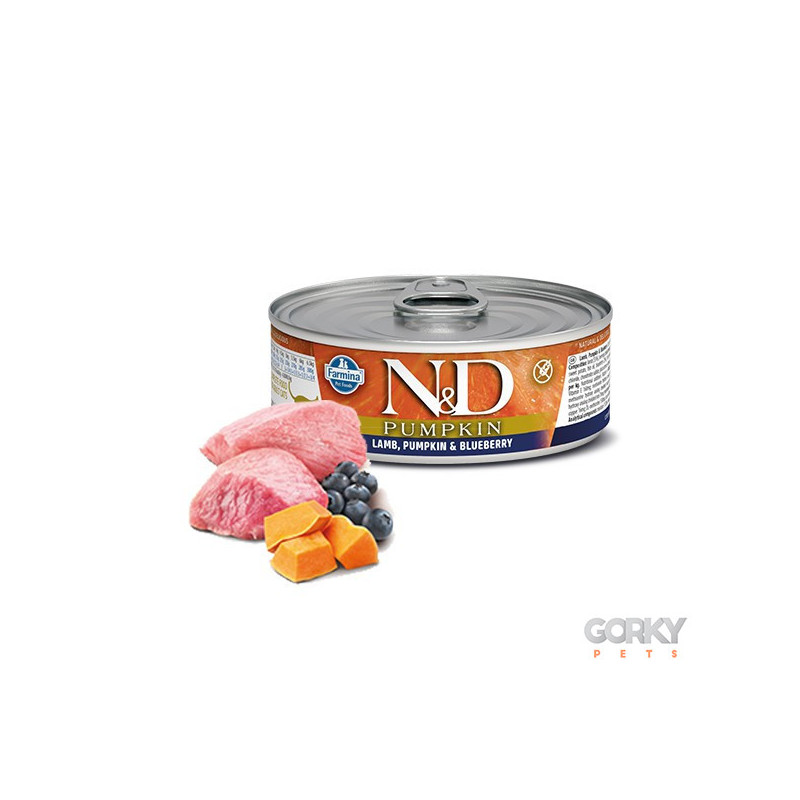 N&D Cat (GF Abóbora) Adult Húmido - Borrego & Amora – Ração Sem Cereais