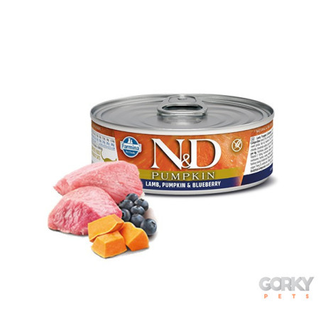 N&D Cat (GF Abóbora) Adult Húmido - Borrego & Amora – Ração Sem Cereais