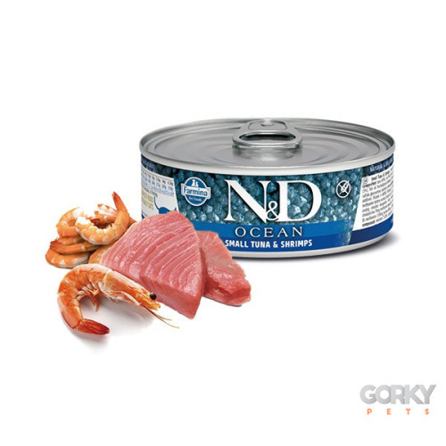 Farmina N&D Ocean Tuna & Shrimp Adult – Comida Húmida Completa para Gatos Adultos