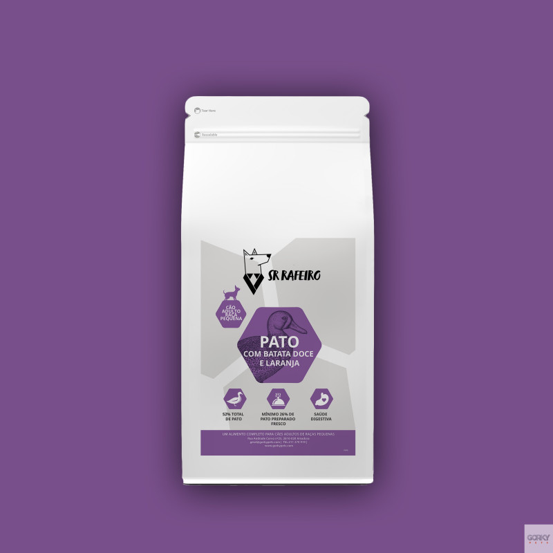 Sr. Rafeiro Grain Free Adulto Pato – Ração Sem Cereais | GORKY PETS