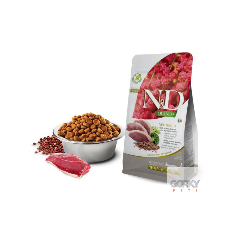N&D Cat (Quinoa) Adult Neutered - Pato – Ração Superpremium