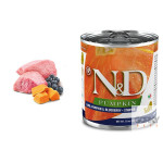 N&D Dog (GF Abóbora) - Latas Starter  Borrego