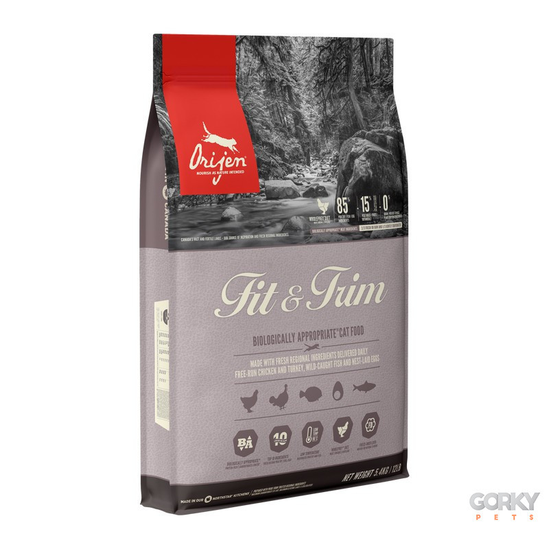 ORIJEN Fit & Trim – Ração Seca para Gatos Adultos