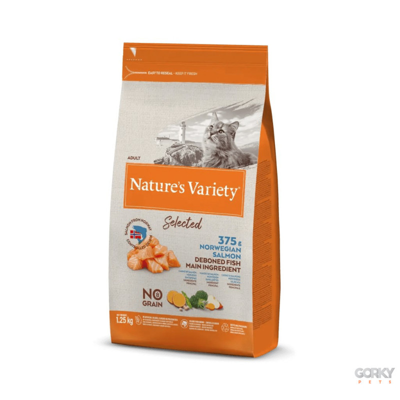 Nature’s Variety Cat No Grain Adult Salmão – Ração Sem Cereais para Gatos Adultos