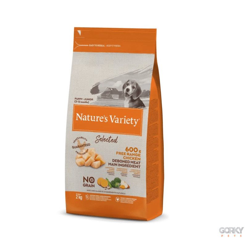 Nature's Variety Selected Junior Grain Free Frango | Ração Natural para Cães Jovens