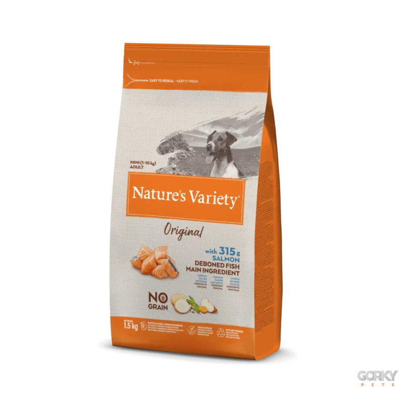 Nature's Variety Original Adult Mini Grain Free Salmão | Ração Sem Cereais para Raças Pequenas