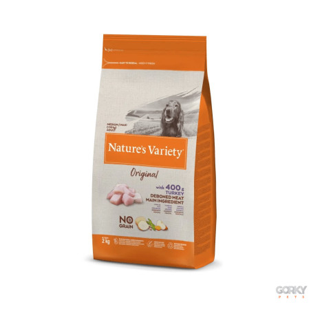 Nature's Variety Original Adult Medium/Maxi Grain Free Perú | Ração Completa para Cães Médios e Grandes