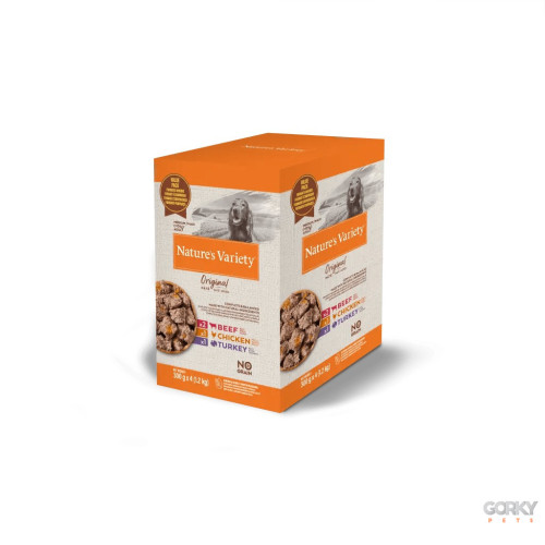 Nature's Variety Original Saquetas Grain Free Medium/Maxi Multipack | Alimentação Natural Húmida