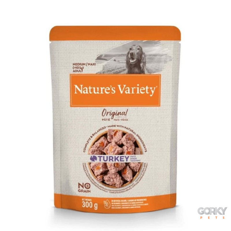 Nature's Variety Original Saquetas Perú | Refeição Húmida Natural para Cães Médios/Grandes