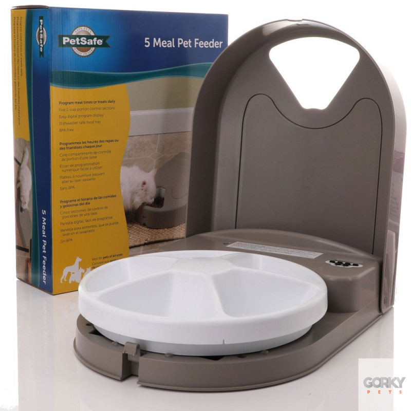 PETSAFE Automatic 5 Meal Pet Feeder| GORKY PETS