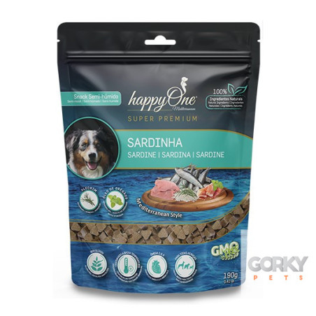 happyOne Mediterraneum Snack Sardinha | Snack Cão