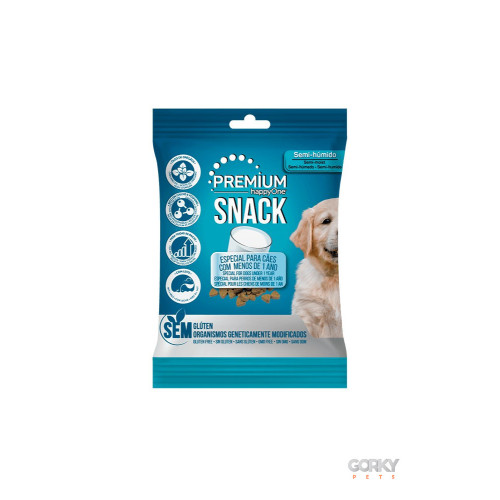 happyOne Premium Snack Semi-húmido Cachorro - Carne & Leite | Snack Cão