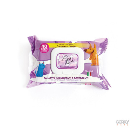 LEOPET - Toalhitas Perfumadas Lavanda 40unid | GORKY PETS