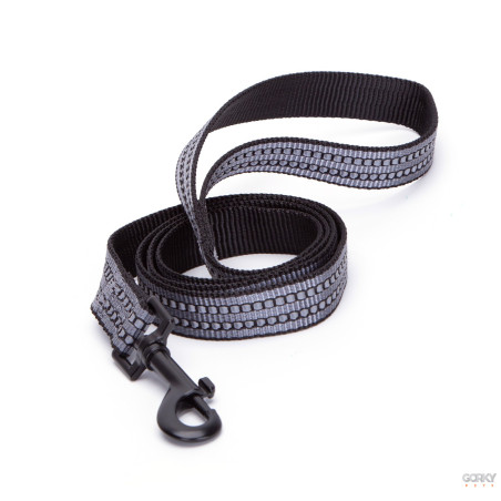 Trela de Nylon Reflectora Cinza - GP Acessórios | GORKY PETS