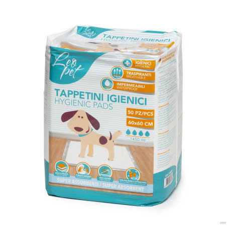 LEOPET - Resguardos de Treino 60x60cm 50unidades | GORKY PETS
