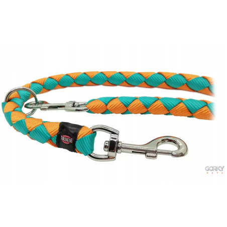 TRIXIE - Trela de Treino CAVO Multifunções Papaia/Turquesa | GORKY PETS