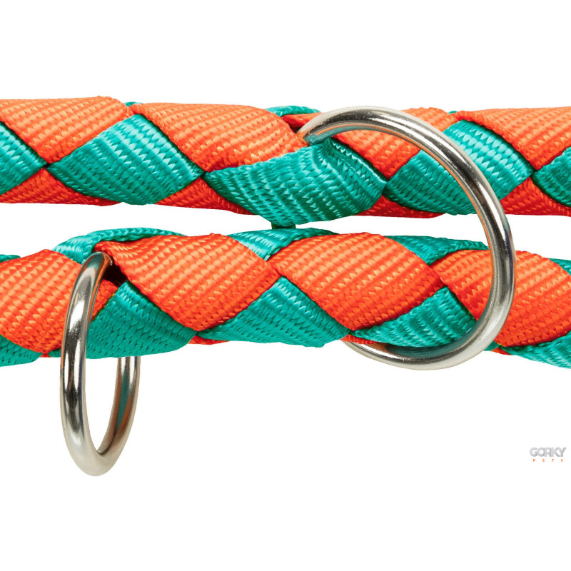 TRIXIE - Trela de Treino CAVO Multifunções Papaia/Turquesa | GORKY PETS