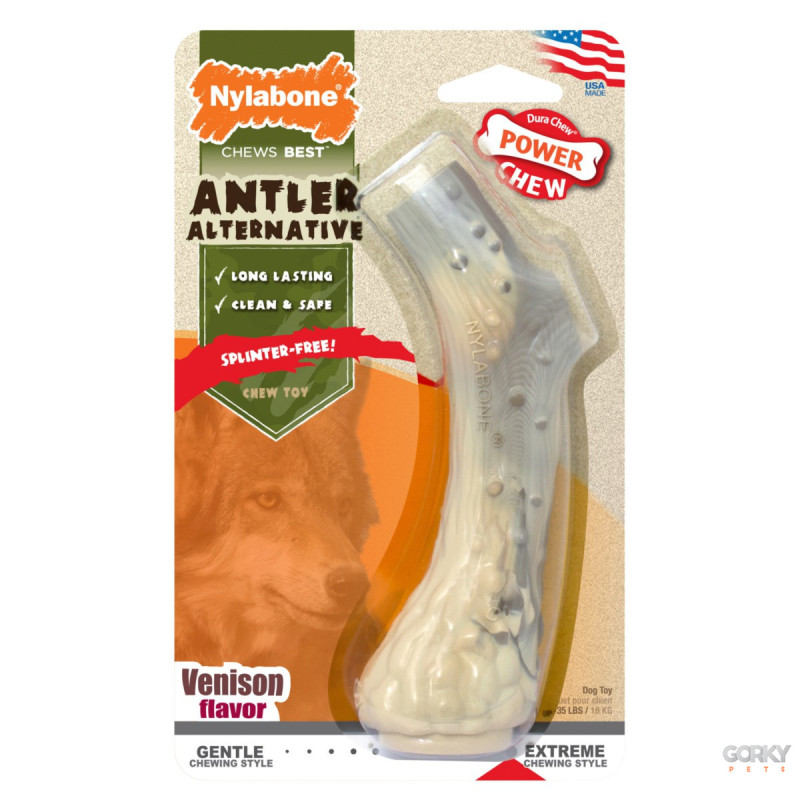 Antler Dog Chew Alternative - Nylabone | GORKY PETS