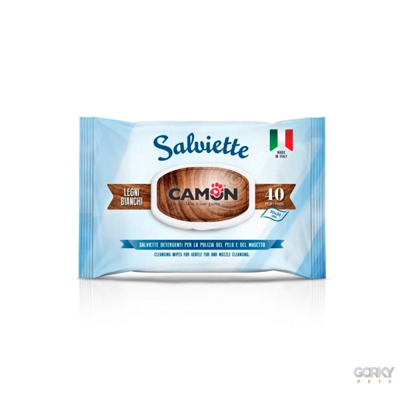CAMON - Toalhitas Húmidas Madeiras Brancas | GORKY PETS